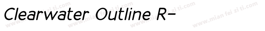 Clearwater Outline R字体转换